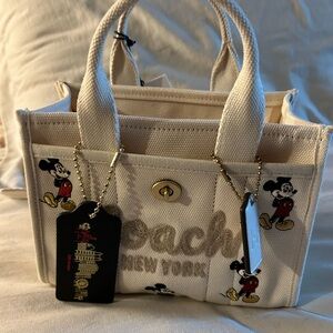 Coach Cream Mickey Mouse Tote
